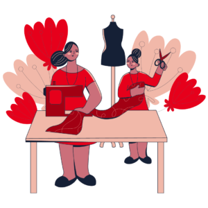 Illustration de la couture