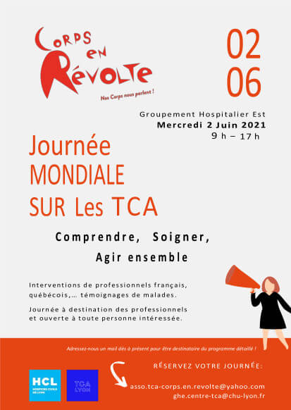 Affiche de la journée mondiale des TCA 2021 - Recto
