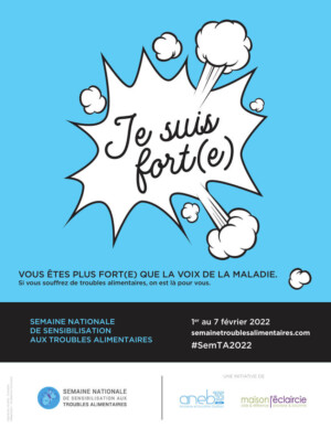 Message : "Je suis forte" pour la semaine nationale de la sensibilisation aux troubles alimentaire 2022