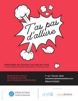 Message négatif : "T'as pas d'allure" pour la semaine nationale de la sensibilisation aux troubles alimentaire 2022